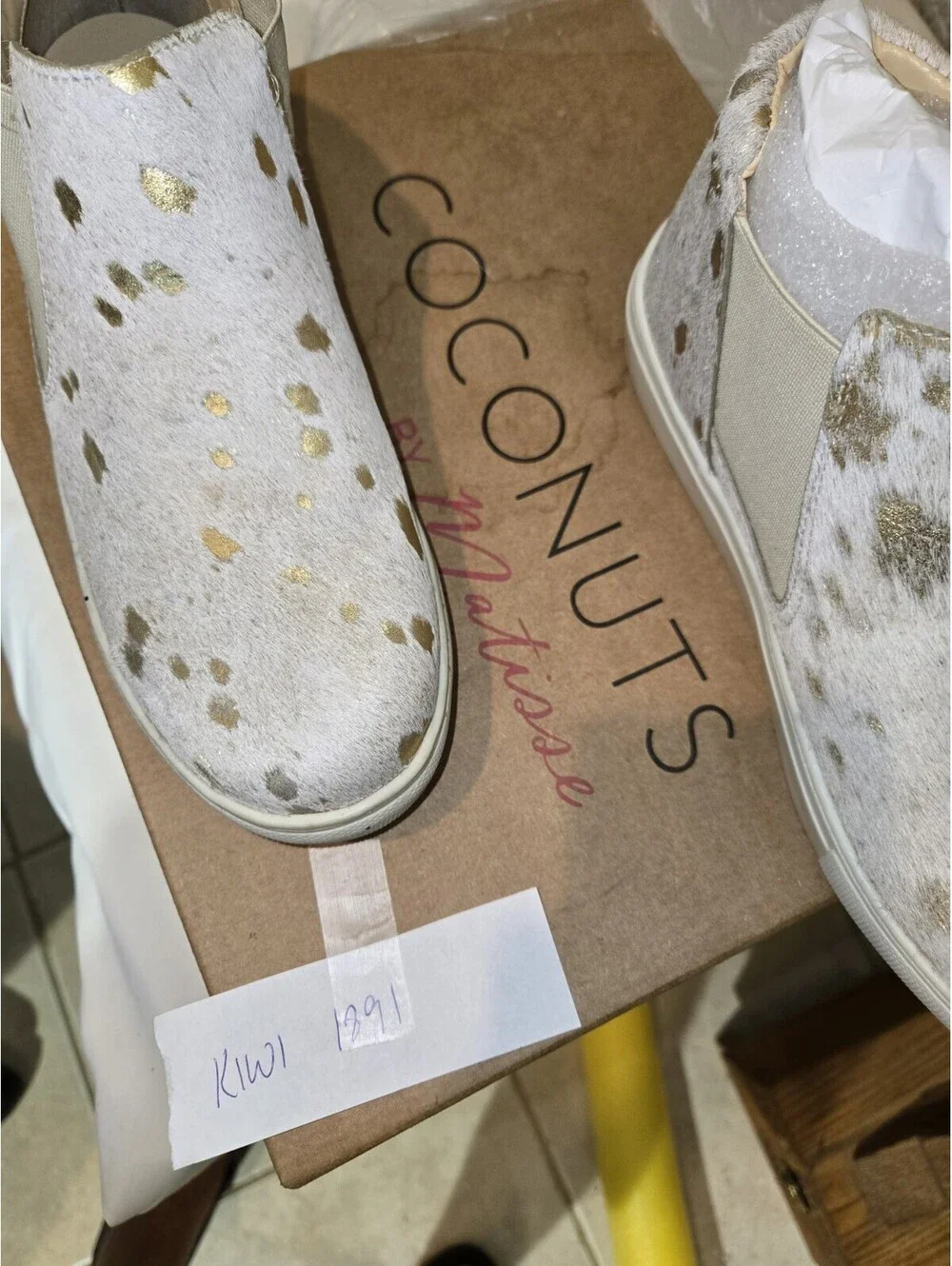coconuts by matisse Bootie Sz 6 Harlan Speckled Hide NWT Western Festival